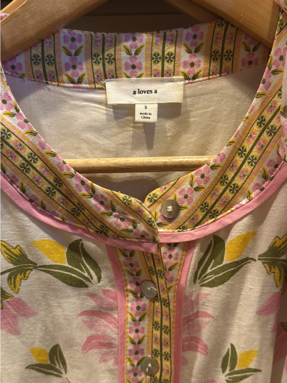A loves A mommy and me matching Floral Tie-Waist linen blend Dress - Picture 3 of 10